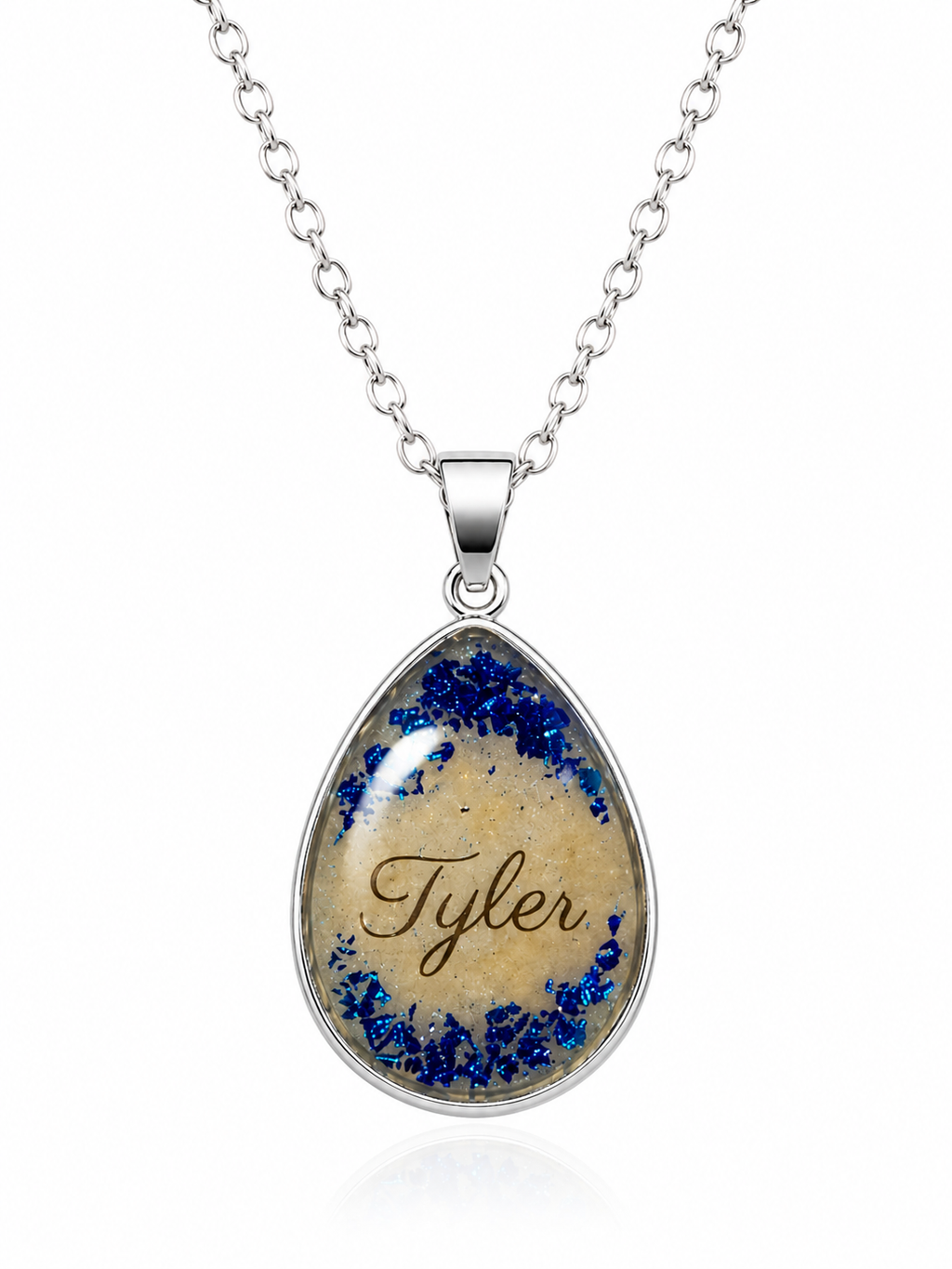 Tear Drop Memorial Necklace – Personalized or Classic in Sterling Silver