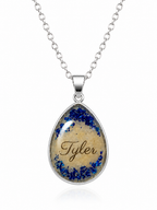 Tear Drop Memorial Necklace – Personalized or Classic in Sterling Silver