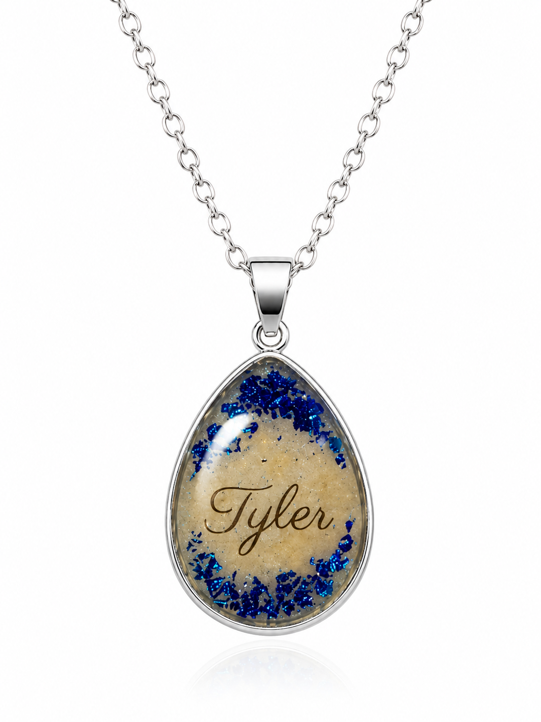 Tear Drop Memorial Necklace – Personalized or Classic in Sterling Silver