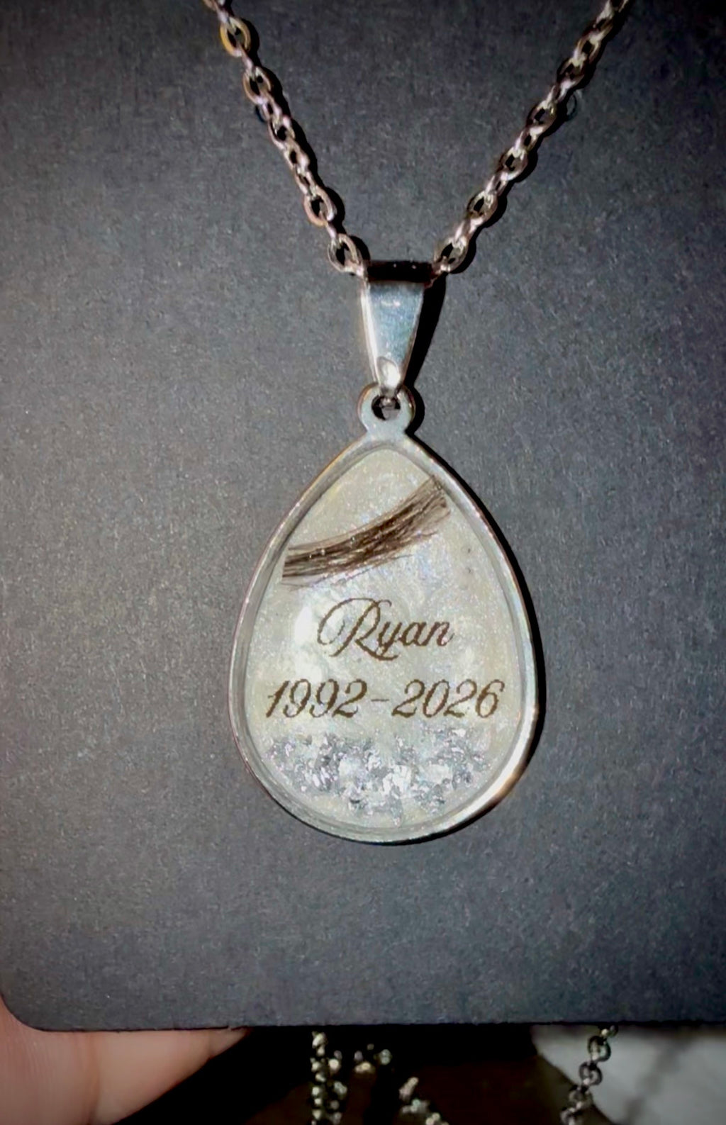 Tear Drop Memorial Necklace – Personalized or Classic in Sterling Silver
