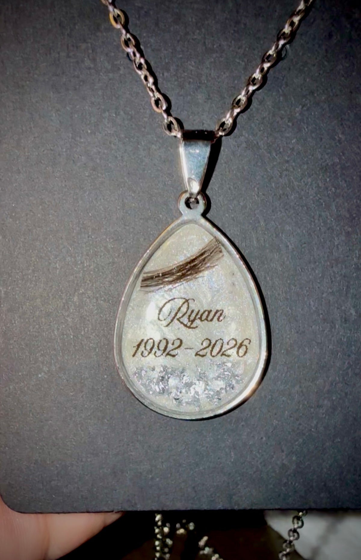 Tear Drop Memorial Necklace – Personalized or Classic in Sterling Silver