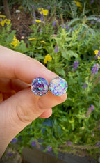 Sugarplum Galaxy Holographic Stud Earrings